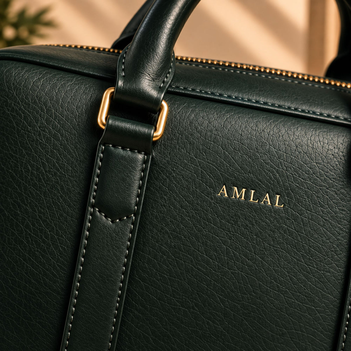 AMLAL Men’s Leather Briefcase – Handmade Moroccan Business Bag