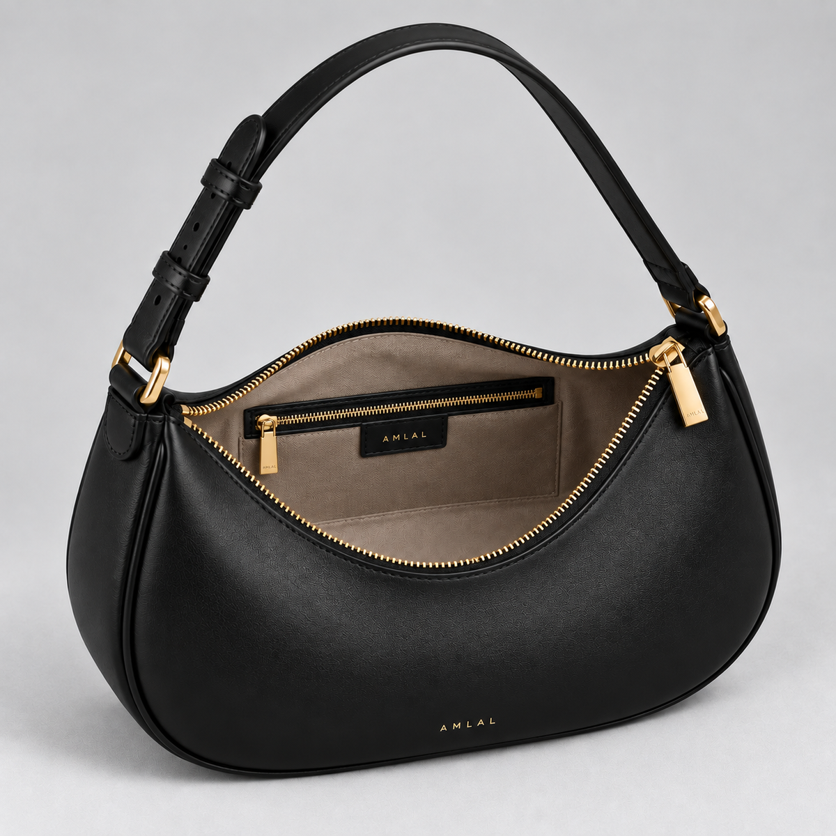 Women’s Leather Crescent Shoulder Bag